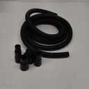 Dust Collection Vacuum Hose Kit, 12 Foot Dust Collection Power Tool Kit with 5 Vac Cleaner Hose Fittings/Attachments for Household, woodworking Power Tool and Dry/Wet, Fits Multiple Types Power Tools