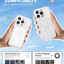 Klearlook Magnetic Suction Phone Mount for MagSafe Case, Removable Sticky Phone Grip Holder for Hands-Free Makeup/Selfie/Live Streaming/Vlog for TikTok & Instagram Influencer/Creator, Transparent