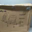 Rolling Shower Chair, Lockable Wheels, Adjustable Height, 400 lb, Aluminum