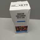 Freezer Storage Containers, [6 Pack-16 Oz] Airtight Plastic Food Storage Containers with Twist Top Lids, Soup, Meal Prep Containers | BPA Free | Stackable | Leakproof | Microwave/Dishwasher Safe