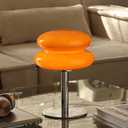Glivpny Mushroom Lamp Table Lamp for Night Stands,Mid Century Modern Desk Lamps for Bedroom, Vintage Dimmable Bedside Small Cute Lamps, Cool Aesthetic House Warming Gifts New Home Decor (Orange)