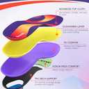 Professional Medium Arch Support Shoe Inserts, Over 230+ lbs Plantar Fasciitis Insoles for Women and Men, Flat Feet Orthotics Insert Athletic Shoe Insole