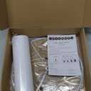 White Lamp Shade for Table Lamps, Large Drum Lampshade 13" Top x 13" Bottom x 10" High, Replacement Lamp Shade Natural Linen Hand Crafted for Table Lamp Floor Lamps, Easy Assembly Required