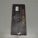 2 x Metal Car Key Holder for Wall,Metal Key Organizer Wall Decorative with 7 Hooks,Black Wall Mount Key Holder for Entryway,Front Door,Hallway,Office