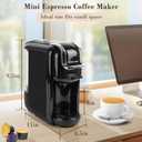 Espresso Machine for Nespresso Capsule, Lavazza Blue & Expert Capsule, Coffee Powder, 19 Bar Pump Pressure Makes Authentic Espresso Coffee, Mini Espresso Coffee Maker with Removable Water Tank.