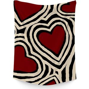 Fadal Downtown Girl Y2k Wall Art,Aesthetic Heart,Trendy Decorative for Women Girls Living Room Bedroom Dorm,51x59Inches