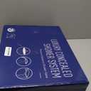 SHAMANDA Brass Rainfall Shower System, Luxuly Bathroom Shower Faucet Combo Set Brushed Gold(Including Rough-In Valve Body and Trim), L70001-3