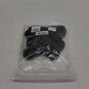 Leotruny 6 Pairs Unisex Thick Cushion Athletic Cotton Non Slip Low Cut Flat Liner No Show Socks (C02-black)