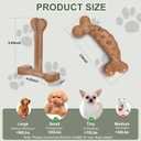 Dog Chew Toys for Aggressive Chewers 2 Pack Tough Dog Bone Toy for Small Medium Large Breed to Keep Them Busy (Small-Under 20LBS, Bacon Flavored)