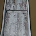 RICHER HOUSE Floating Shelves Set of 3, Farmhouse Bathroom Wall Mounted Shelves with Invisible Brackets Over Toilet, Wall Shelves for Bathroom Bedroom, Living Room, Kitchen - Rustic White (2+1)