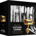 300 Plastic Silverware Set - Silver Cutlery Set - Disposable Flatware Set - 100 Forks - 100 Spoons - 100 Knives - Heavy Duty - Party Bulk