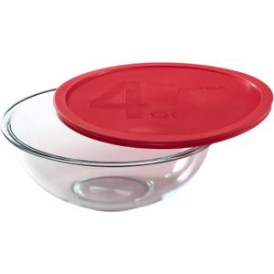 Pyrex Smart Essentials 4-Quart Glass Mixing Bowl, 3.79 liters