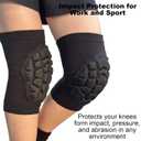 Knee Pads for Skating, Dance Kneepads for Football, Basketball, Skateboard, Workout Men - Lightweight & Elastic Gear Knee Sleeve for Wrestling, Volleyball, Climbing, Gardening, Flooring Women, (Black, Large)