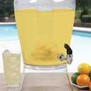 CreativeWare 3 Gallon Beverage Dispenser With Ice Cylinder And Fruit Infuser