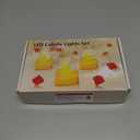 Childom Valentines Decorations,Red Rose Petals and Candles Set,1000 Pcs Fake Rose Petals with 24 Pcs LED Heart Candles,Silk Roses Petals for Romantic Night Decorations for Bedroom,Welcome Home