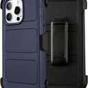 Defender for iPhone 12 Pro Max Case with Clip Holster,Heavy Duty Rugged Full-Body,2 Layers of Sturdy,Anti-Drop Protective,Defender Cover iPhone 12 Pro Max Phone Case