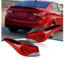 Compatible with 2014-2016 Hyundai Elantra Outer Tail Light Halogen Type 92401-3X230 92402-3X230 HY2804130 HY2805130 Driver&Passenger Side(Not Compatible with GT)