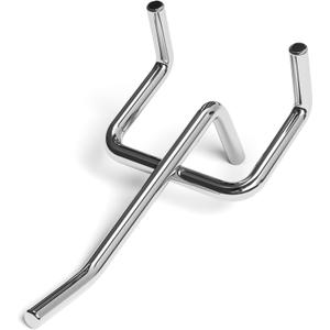 120 Pack 2 Inch Metal Pegboard Hooks, Fit 1/4 in and 1/8 in Peg Board Organizer Accessories, for Hanging Storage, Garages, Tool Sheds, Basements