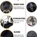 Upgraded Version of Walk Traction Ice Cleat Spikes Crampons, True Stainless Steel Spikes and Durable Silicone, Boots for Hiking On Ice & Snow Ground, Mountain