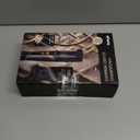 Beard Trimmer for Men - Electric Cordless Vacuum Mens Beard Trimmer with Adjustable 20 Length Setting,Waterproof Mustache Trimmer with Ceramic Blade for Precision Facial Hair (Black)