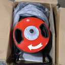 VEVOR Drain Cleaner Machine 50FT x 1/2 Inch, Manual Feed Sewer Snake Auger - with 4 Cutters & Air-activated Foot Switch for 2" to 4" Pipes (Red)