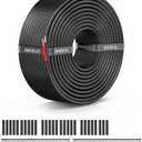 NAOEVO 20 Gauge Wire 2 Conductor Electrical Wire, 20 AWG Stranded PVC Cord, 12V Low Voltage/Tinned Copper/Flexible Cable for Automotive Wiring, Lamp Cord, Marine Cable (50FT)