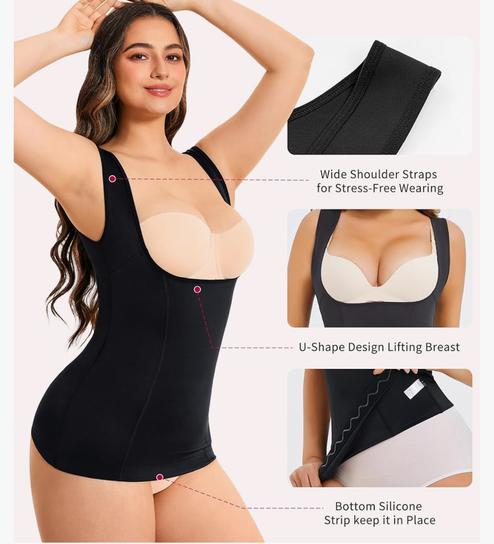 Gotoly Women's Waist Cincher Tummy Control Shapewear Compression Vest Invisible Body Shaper L Gotoly Women's Waist Cincher Tummy Control Shapewear Compression Vest Invisible Body Shaper L
