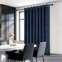 Deconovo Blackout Curtains - Thermal Insulated, Noise-Reducing Window Drapes for Bedroom, Living Room -2 Panels, Navy Blue, 52W x 84L