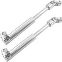 2Pcs Vgoohobby Metal Centre Transmission Shaft Drive Shaft Dogbone Compatible with Axial SCX10 SCX0016 Tamiya CC01 RC4WD D90 90028 1/10 RC Rock Crawlers Car (110mm-155mm)