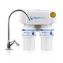 Aquasana Under Sink Water Filter | 2-Stage Filtration | Reduces up to 99.99% of PFAS, Lead, Chlorine, Cysts, & More | Under Counter Drinking Water Filter | Chrome Faucet | AQ-6200-CHR