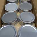 Foraineam 24 Pack 8 oz / 240ml Round Aluminum Tin Cans with Screw Top Lids - Large Metal Empty Tea Storage Case Jars - Spice Salve Hair Wax Cosmetic Cream Containers