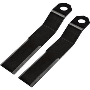 Replacement Bush Hog Blade Cutter Lawn Mower Blades Heavy Duty AR400 Steel Compatible with SkidSteer ATV Mower King Bush Hog Replacement Parts Blades, 7mm Thickness 2PCS