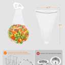 KONE Kitchen Sink Strainer Mesh Bag- 600 PCS Large Disposable Sink Net Strainer Filter Bags for Collecting Kitchen Food Waste Leftover Garbage, Fits Deep Sink Strainer Basket
