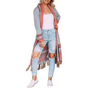 FERBIA Women Boho Cardigan Sweater Long Open Front Maxi Knit Sweaters Aztec Tribal Tassel Fringe Thin Coat (Small) FERBIA Women Boho Cardigan Sweater Long Open Front Maxi Knit Sweaters Aztec Tribal Tassel Fringe Thin Coat (Small)