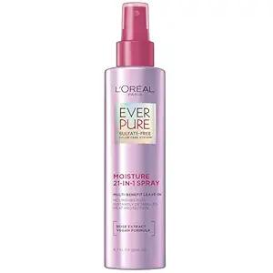 L'Oreal Paris 21in1 Leave In Conditioner Spray, Sulfate Free, Vegan, EverPure 6.8 fl oz