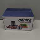 GANIZA Food Processors, Electric Chopper with Meat Grinder & Veggie Chopper - 2 Bowls with Powerful Copper Motor - Includes 2 Sets of Bi-Level Blades for Baby Food/Meat (Blue, 8 Cup+8 Cup)