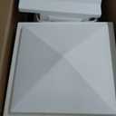 Mayne Inc. Liberty Single Arm Mail Post - White - 31in L x 14in W x 64in H - Liberty Post & Arm, Hardware Kit (5805-W)