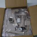 Pool Fountain with 7-Color LED Lights, Swimming Pool Waterfall Fountain for Above Ground Pools, Smooth Flowing Pool Waterfall with Light for Relaxation, Fits 1.2" to 4.7" Above-Ground Pool Frames