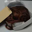 Rugelyss Vintage Wigs Dark Brown Rednish Maroon Wig for Women Lady Natural Synthetic Full Wigs for 70s Cosplay Costume Disco Hair Wig