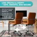 Office Chair Mat for Hardwood Floor -Heavy-Duty Floor Mat for Office Chair - Scratch-Resistant and Non-Slip Computer Chair Mat, Wood and Tile Protection for Office & Home, Brown 48" x 60"