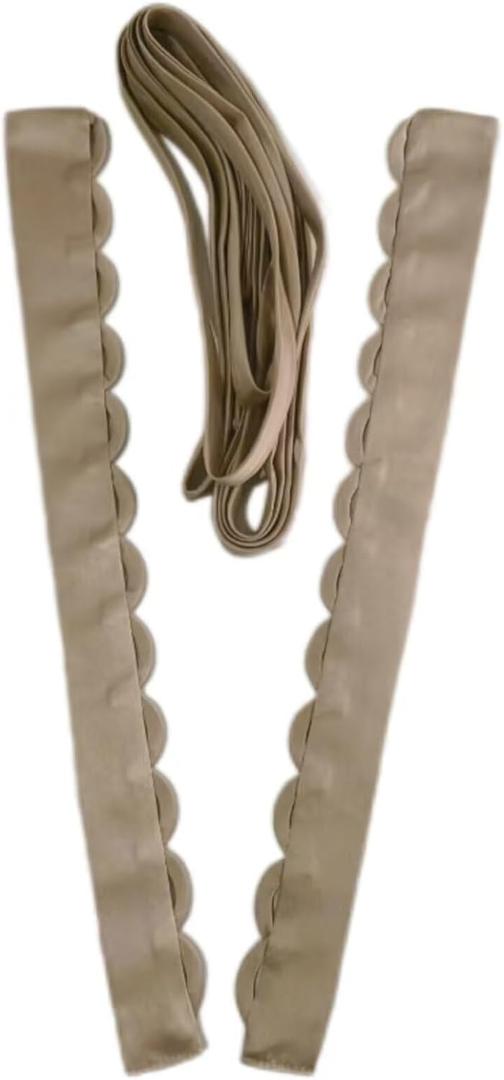 Women's Prom Dress Zipper Replacement Adjustable Fit Satin Corset Back Kit Lace up for Wedding Dress Light Gold 18"