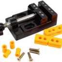 Mini Bench Vice Clamp Mini Flat Clamp Opening Parallel Table Vise for Watch Repairing Sculpture Craft Jewelry DIY Carving Tool