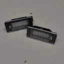 1 Pair Car LED License Plate Light, High Bright Vehicle Rear Tag Lamp Assembly, Automotive License Plate Lighting Kit Replacement, Compatible with Serena Altima Sentra