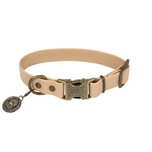 Wisedog Waterproof Dog Collar and Leash Set, Sand Color, L