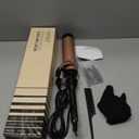 Large Curling Iron 2 Inch, Ceramic Long Barrel Hair Curling Wand, Hair Styling Tool, Dual Voltage, LCD Display, Black