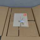 TALOYA Ceiling Fans with Lights and Remote, 46 Inch Low Profile Ceiling Fan with Light, Flush Mount, Reversible, 3CCT, Dimmable White Modern Ceiling Fan for Bedroom, Living Room, Outdoor Patio