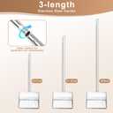 Chicken Poop Scooper,Coop Scoop Shelf, Detachable Tool (36 to 63 inches),Stainless Steel Coop Scoop, Poop Shovel for Chicken Coop Accessories,Chicken Coop Scoop,Chicken Coop Cleaning Tools.