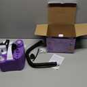 4-in-1 Electric Balloon Pump for All Balloons, Inflatables, and Sports Balls, Triple Inflating Ports for Latex Foil 260q Mylar Balloon, Inflator Deflator for Air Beds Pool Floats Yoga Balls (purple)