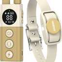 Jugbow Dog Training Collar - 4200FT Remote Dog Collar with 3 Training Modes, Electric Collar with LED Light & IPX8-Waterproof, Rechargeable E-Collar for Small Medium Large Dogs (Beige)