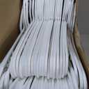 HOUSE DAY White Plastic Hangers 60 Pack, Clothes Hangers with Non Slip Hooks, Durable & Space Saving Coat Hanger, Light-Weight Clothing Hanger, Perfect Closet Organizer for Everyday Use